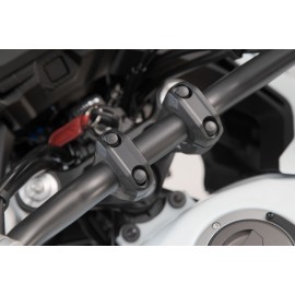 SW-Motech Bar riser for 28mm handlebar 20mmH Black  (KTM1190 / KTM 1390 / CRF 1000L / DE 800 V-STROM /CB500X)