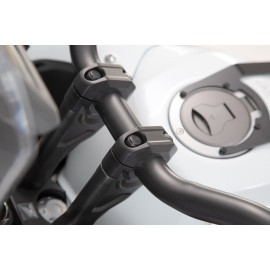 SW-Motech Bar riser for 28mm handlebar 20mmH Black  (KTM1190 / KTM 1390 / CRF 1000L / DE 800 V-STROM /CB500X)