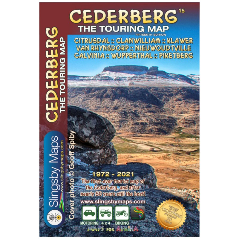 Slingsby Map - South Africa Cederberg Touring (Laminated)