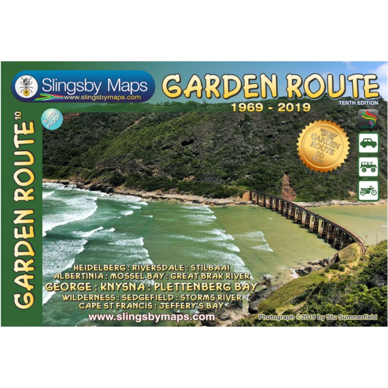 Slingsby Map - South Africa Garden Route (Laminated)
