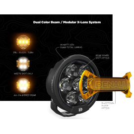 Denali D7 PRO Multi-Beam Driving Light Pods with Modular X-Lens System