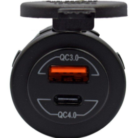 Lumeno QC3.0 Type A & C Charger with Volt Meter