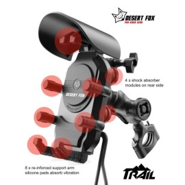 Desert Fox Trail Motorcycle Cell Phone Holder