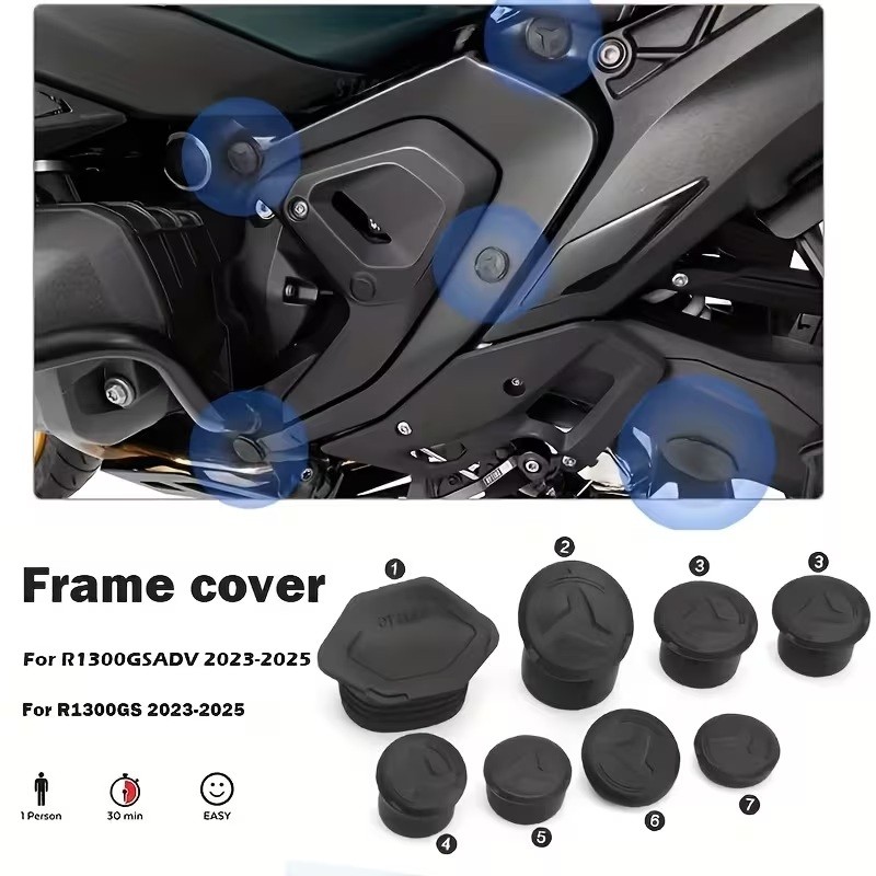BMW R 1300GS (2023-) / BMW R 1300GS Adventure (2024-) Frame Cover Caps