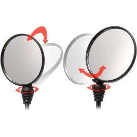 Universal Enduro Folding Mirror Round