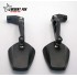 Desert Fox Pro Aluminium Folding Motorcycle Mirror Set : Universal