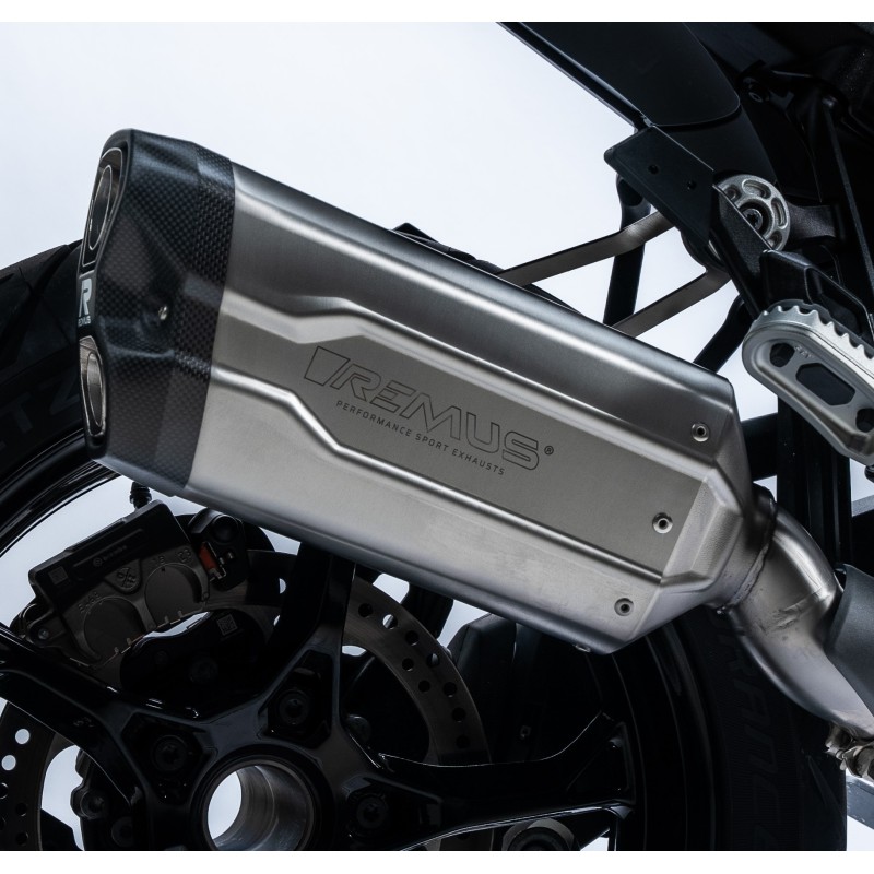 REMUS 8 2.0 Slip On Sport Exhaust BWM R 1300 R, GS & Adventure, Stainless steel matt, RACING