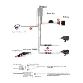 LED Spot Light Wiring Harness