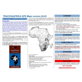 Tracks 4 Africa GPS Maps 26/05 Micro SD Card