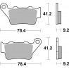 SBS Rear Brake Pad F650/700/800GS/S1000RR/XT660