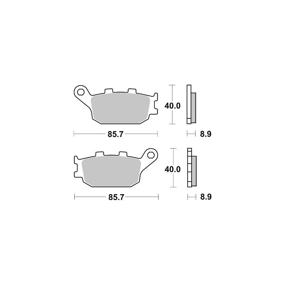 SBS Rear Brake Pad Honda Africa Twin Adv Sport
