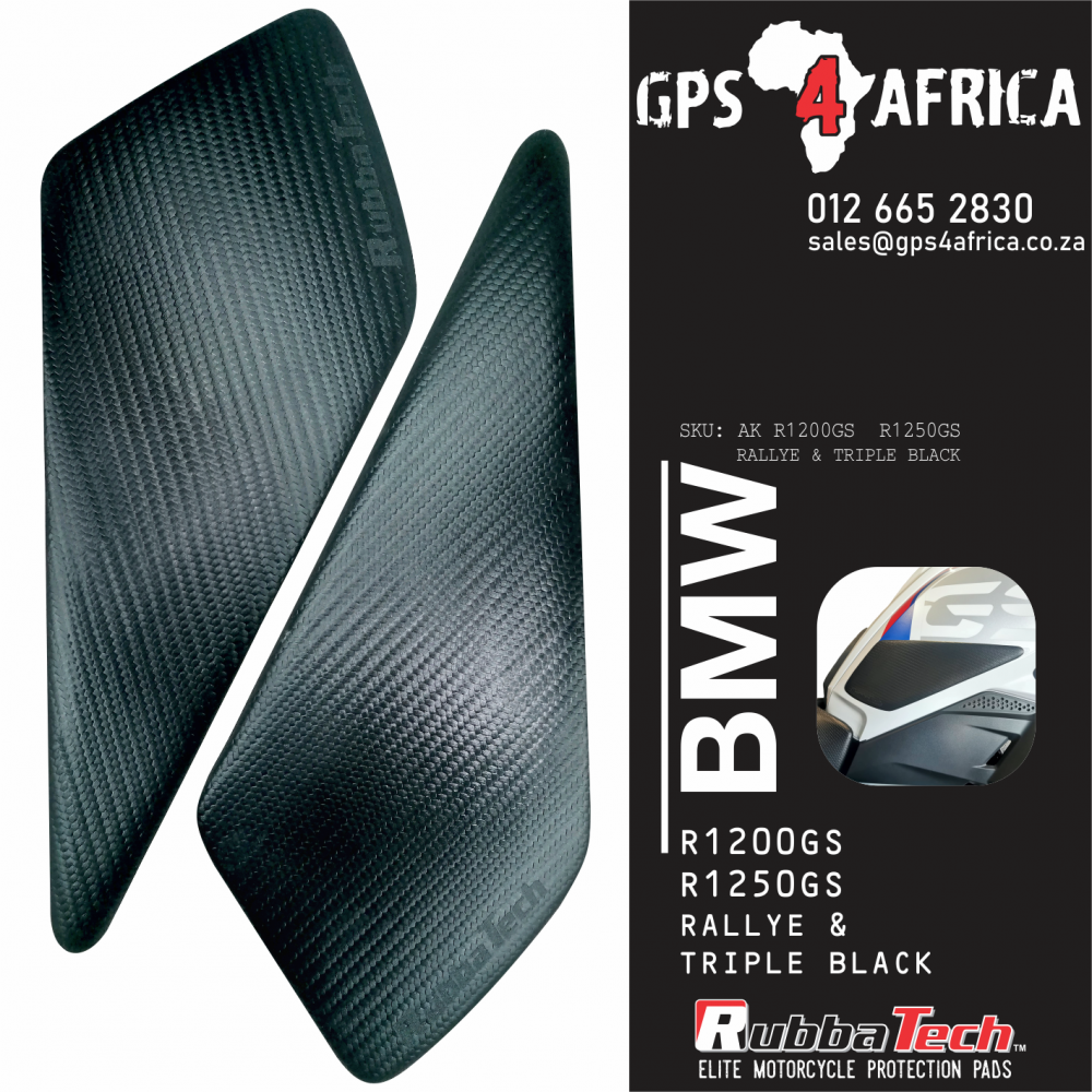 Rubbatech BMW R1200/R1250GS Rallye Triple Black Knee Pads