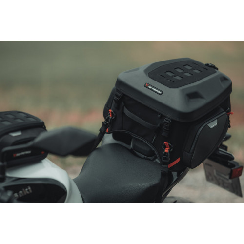 PRO Rearbag tail bag - 1680D Ballistic Nylon Black/Anthracite. 22-34 L