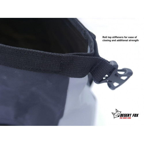 Motorcycle Adventure Dry Bag & Cargo Net Desert Fox Storm 380