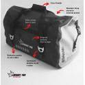 Motorcycle Adventure Dry Bag & Cargo Net Desert Fox Storm 380