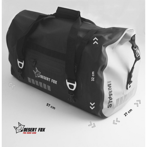 Motorcycle Adventure Dry Bag & Cargo Net Desert Fox Storm 380